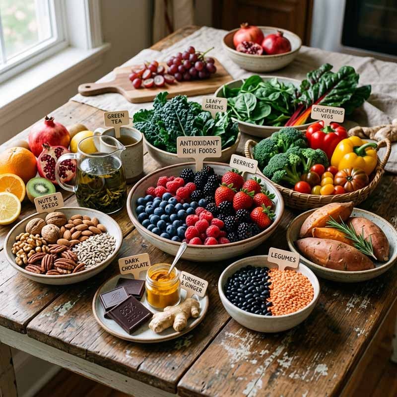 natural antioxidant ingredients from botanical extracts and superfoods